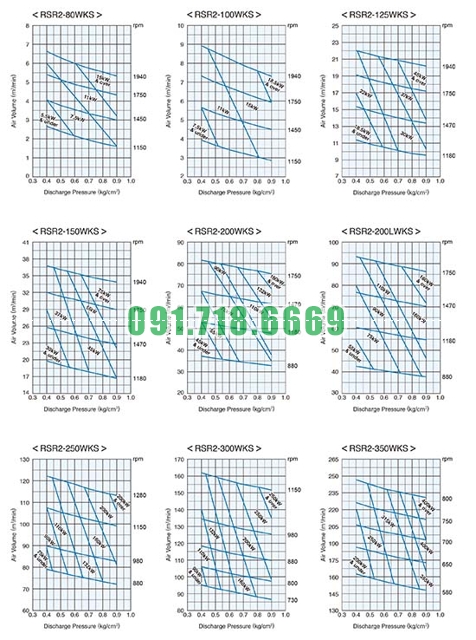 Máy thổi khí Tsurumi RSR-KS làm mát bằng nước